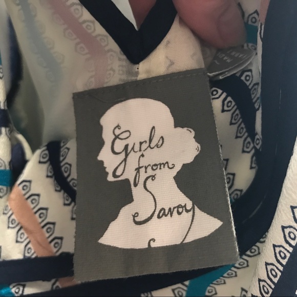 Anthropologie Girls Of Savoy Guil Wing Dress - Picture 8 of 8